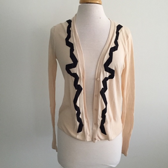 J. Crew Sweaters - J Crew Button Down Cardigan with Ribbon Design